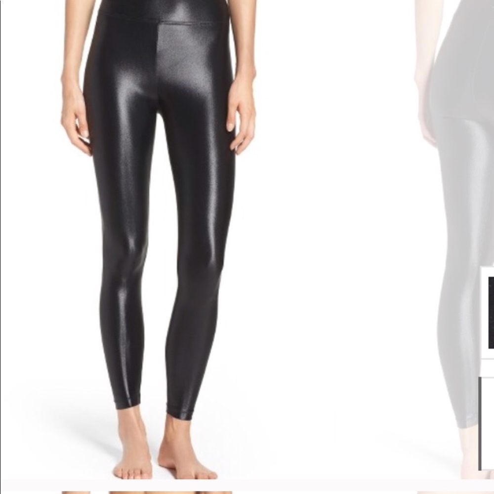 KORAL Black lustrous leggings so cute Medium